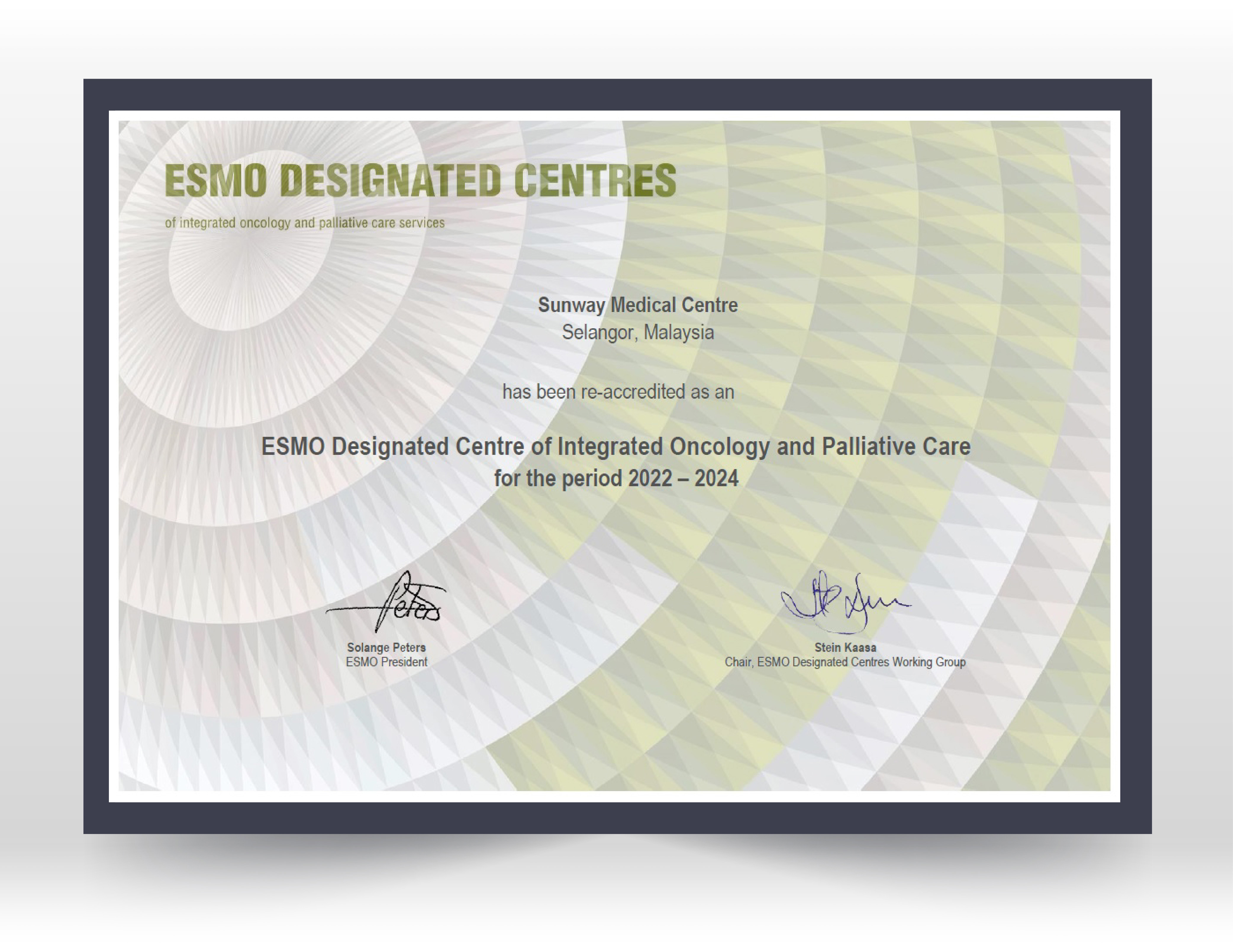 ESMO Designated Centre